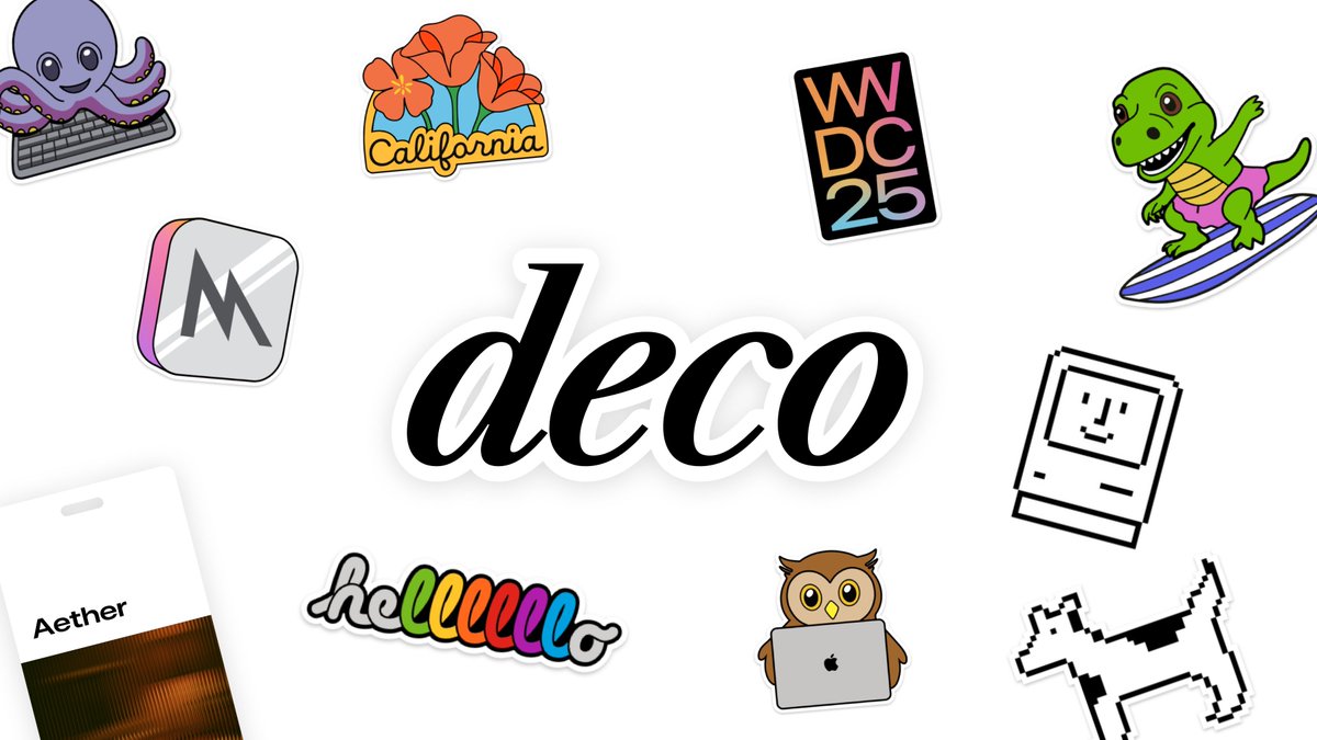 UseDeco's tweet image. It's dub dub week✨
To celebrate, Deco is just $0.99 through Sunday, June 15.
No code, no catch. Just a little thank-you for supporting indie design tools and ideas. Enjoy 🌟
apps.apple.com/us/app/deco-wa…
