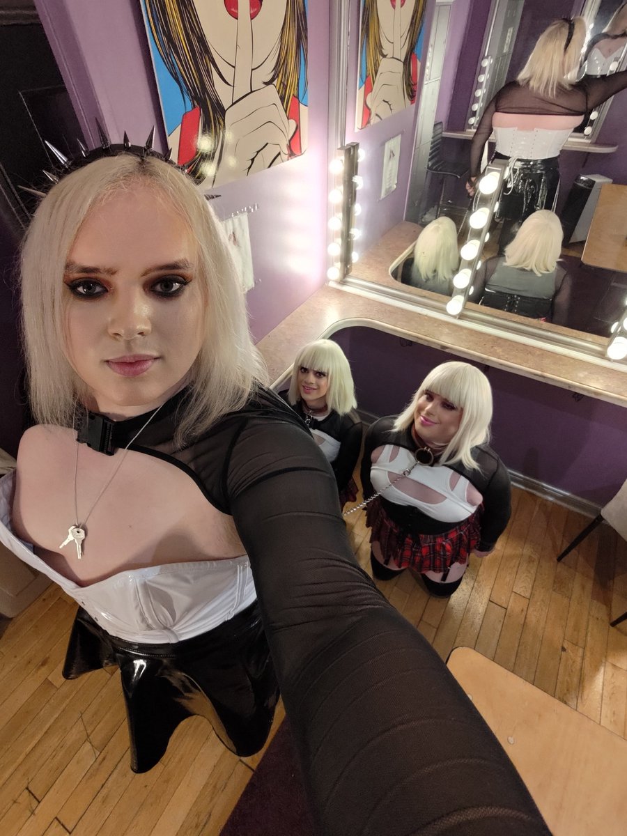 This Friday I'm taking some of my Sissies out on a slutty night out again.

Where we put all our Sissy Academy training to use, how to walk in heels,how to talk and act feminine and most importantly how to be a SLUT!

Would you want to be one of my Academy Sissies on a leash?