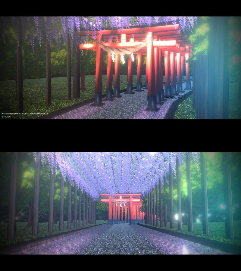 鳥居ステージ □背景□ お狐様ステージ - fumi_favor - nizima by Live2D