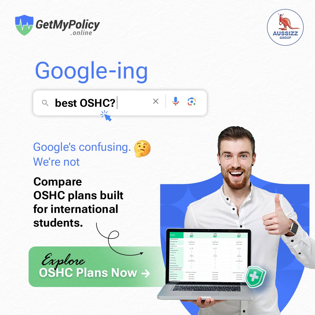 Tired of Googling “Best OSHC?” and still feeling confused?

At GetMyPolicy.online, we make it easy to compare OSHC plans built specifically for international students.

Explore OSHC Plans!
getmypolicy.online/oshc

#OSHC #InternationalStudents #StudyInAustralia