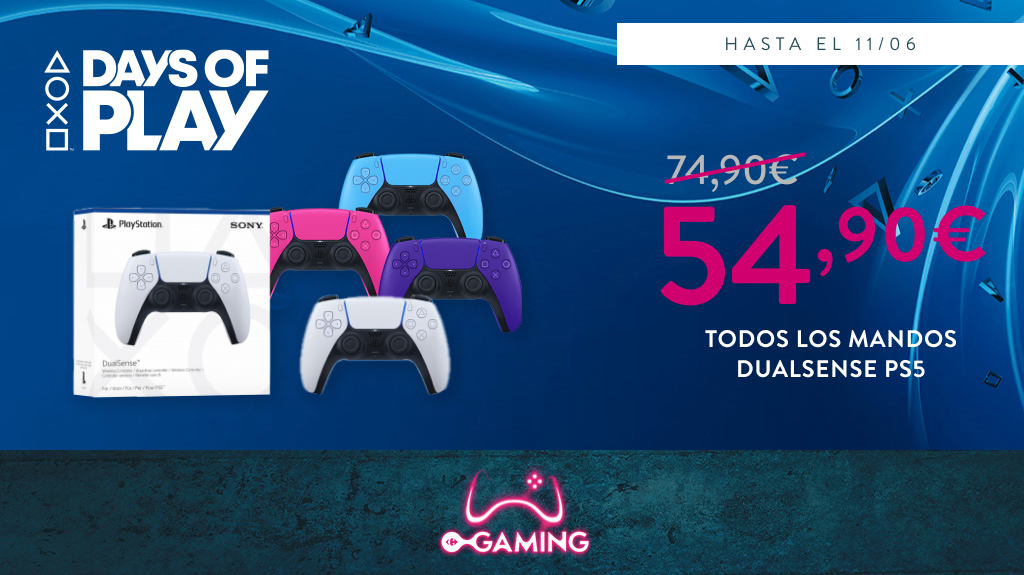 ¡Último día de Days of Play Playstation! Varios colores del Mando Dualsense a 54,90€
bit.ly/3DMkDfX