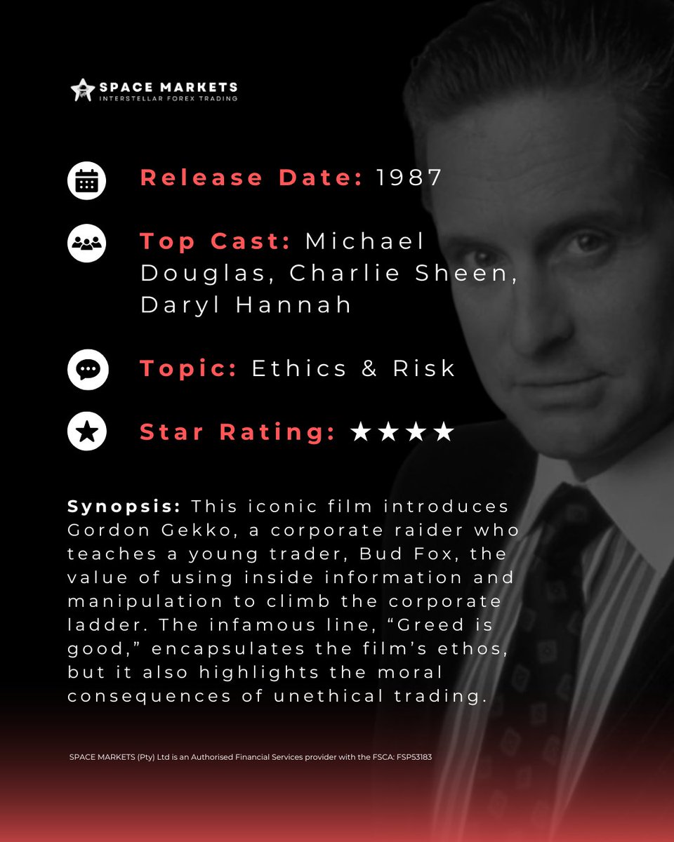 SpaceMarkets's tweet image. FX Movie Club: Wall Street

🔥 In forex trading, knowledge is your edge. The more you learn, the better equipped you are to make informed decisions. Stay ahead with strategy and insight. 📊💡

#ForexKnowledge #MarketEdge #SpaceMarkets #WallStreet #FXMovies #GordonGekko