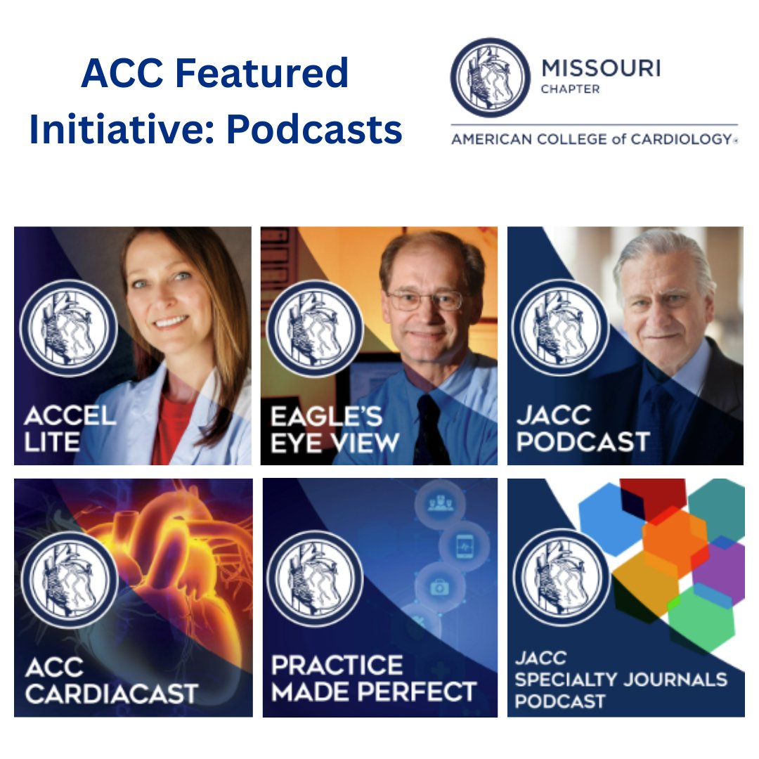 Missouri ACC (@missouriacc) on Twitter photo 🎧 On the go? The ACC’s podcast library brings cardiology to you.
From FIT insights to JACC research to wellness tips — there’s something for everyone.
Full guide via MOACC ➡️ ow.ly/iK0h50VVJqm
#MOACC #ACCPodcasts #Cardiology #FITs #HeartHealth #WIC #CVLeadership 🎧 On the go? The ACC’s podcast library brings cardiology to you.
From FIT insights to JACC research to wellness tips — there’s something for everyone.
Full guide via MOACC ➡️ ow.ly/iK0h50VVJqm
#MOACC #ACCPodcasts #Cardiology #FITs #HeartHealth #WIC #CVLeadership