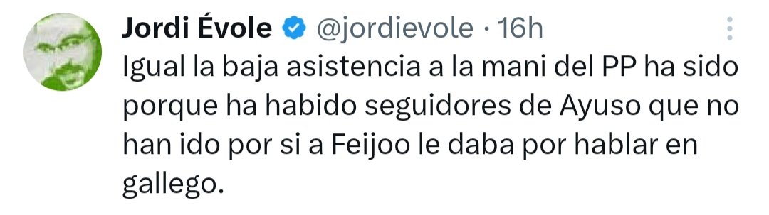 RevistaElObservador (@_elobservador_) on Twitter photo #OJO
#YaEstánAquí
Estos vienen a <a href="/malaga/">Ciudad de Málaga</a> el domingo q viene. No a #Sevilla, q sería lo lógico. Pero es q #Paco no fue a #Madrid y además piensan q aquí hay más fachas d #Ayuso. Pero éstos no deben ir por la razón q da @jordiEvole. Por si a #Juanma le da por hablar en #andalú.
. #OJO
#YaEstánAquí
Estos vienen a <a href="/malaga/">Ciudad de Málaga</a> el domingo q viene. No a #Sevilla, q sería lo lógico. Pero es q #Paco no fue a #Madrid y además piensan q aquí hay más fachas d #Ayuso. Pero éstos no deben ir por la razón q da @jordiEvole. Por si a #Juanma le da por hablar en #andalú.
.