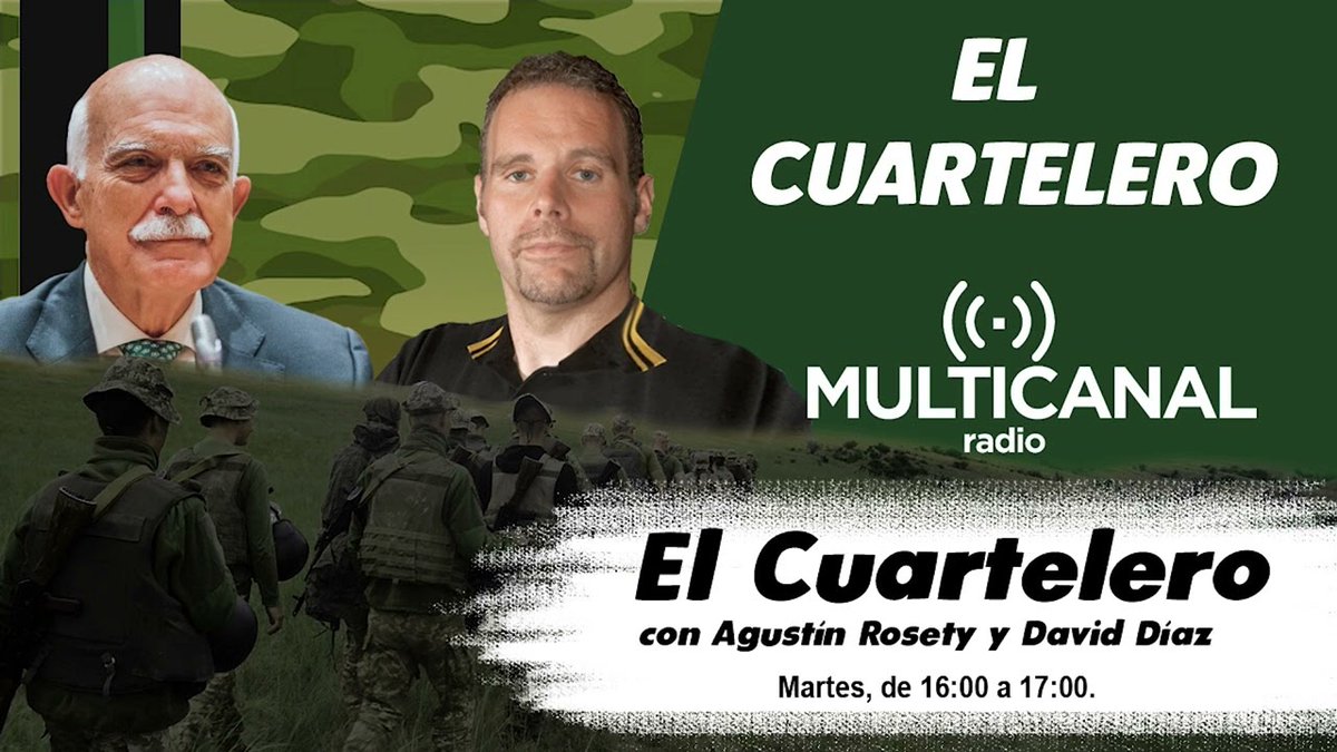 David Díaz writer (@diaz_writer) on Twitter photo Mañana, a las 16 h, volvemos con EL CUARTELERO de <a href="/multicanalradio/">Multicanal Radio</a>
Trataremos LOS PRESUPUESTOS DE DEFENSA, algo básico pero muy desconocido.
Os esperamos en Youtube y la radio.
En diferido en Ivoox y Spotify Mañana, a las 16 h, volvemos con EL CUARTELERO de <a href="/multicanalradio/">Multicanal Radio</a>
Trataremos LOS PRESUPUESTOS DE DEFENSA, algo básico pero muy desconocido.
Os esperamos en Youtube y la radio.
En diferido en Ivoox y Spotify