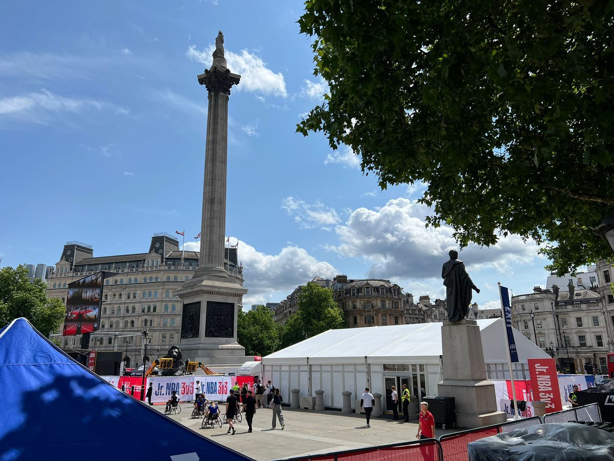 keystructures's tweet photo. Great to see our structures in action at the NBA Basketball, Jnr 3v3, tournament. The first-ever basketball competition to be hosted in London's iconic Trafalgar Square. https://t.co/wpPTaNaSZ2