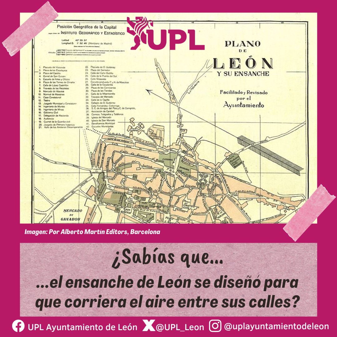 📷 ¿Sabías que el ensanche de León se diseñó para que corriera el aire entre sus calles?
📷 La idea era que la ventilación ayudara a limpiar la ciudad de enfermedades y virus.
Una muestra más de que León siempre fue una ciudad pensada con cabeza. 📷📷
#León #CuriosidadesLeonesas