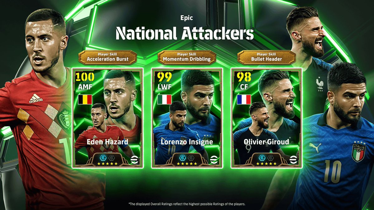 Los National Attackers llegan efootball!! 😱😱 Hazard, Giroud e Insigne!! Pero por muy buenos que sea estos jugadores, mejores son los descuentos de INSTANT GAMING!!

👉instant-gaming.com/es/?igr=DannyA…