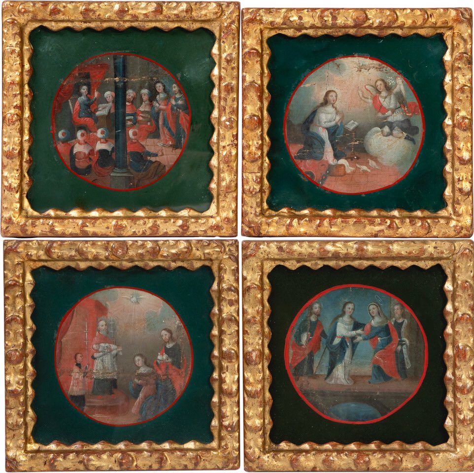 BayeuSubastas's tweet photo. ⚠️¡Hoy, Lunes 9 de Junio, último dia de #exposición! Horario es de 10h a 14h y de 16h a 20h. Aceptación de pujas hasta el día de la subasta a las 14h

Puede pujar online a través de #Drouot o #Invaluable

🔸Lote 251: ESCUELA VIRREINAL S.XVII Cinco Escenas de la vida de la Virgen https://t.co/pwIJkpqxvW