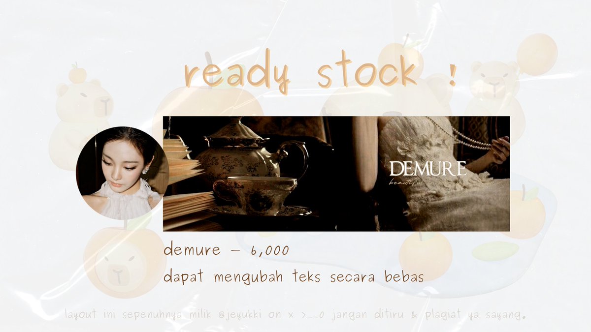 jeyukki's tweet photo. help rt &amp; repost, please

hi, layout ready stock ningning new pict { u will get 2 version ava } Rp 6.000 ☕

#zonauang do mention after dm https://t.co/HHs9bytADF