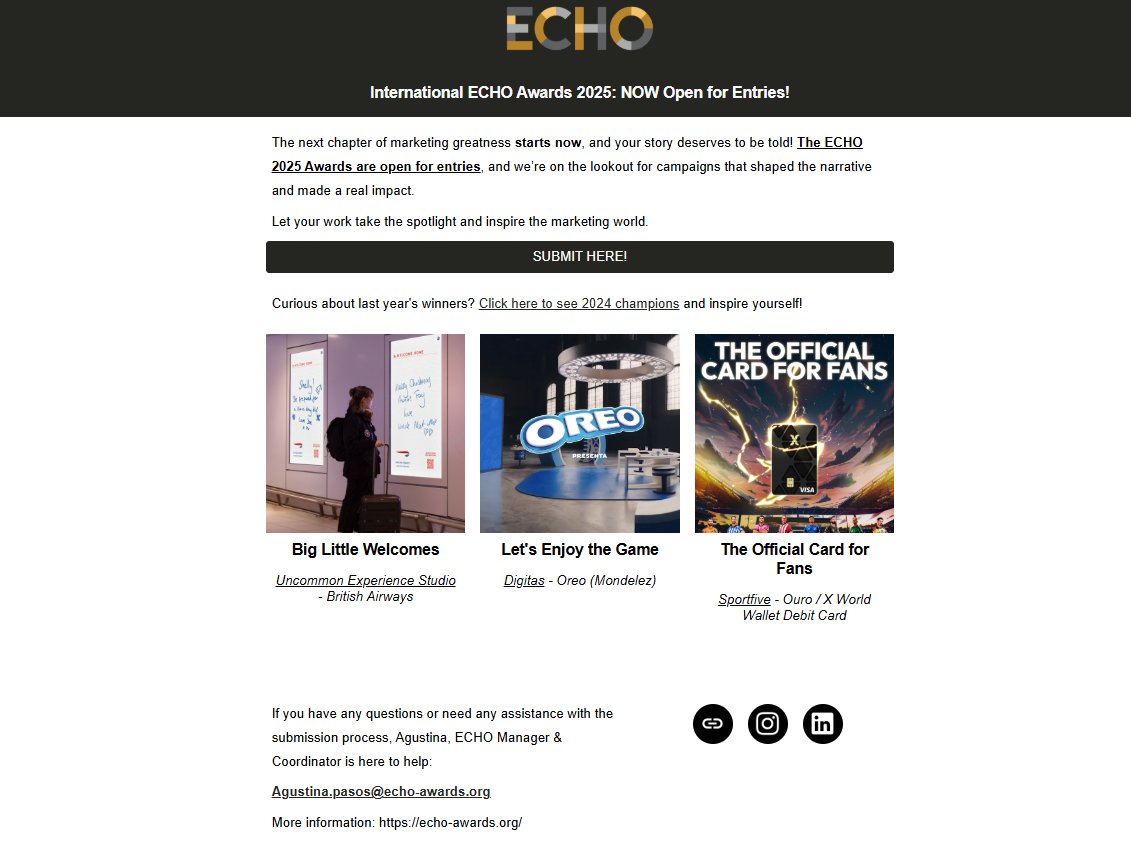 Ethansep's tweet photo. 🌟 SPECIAL OFFER FOR ASSEGAI ENTRANTS 🌟

Attention Assegai Awards participants! DMASA is excited to announce a special promotion exclusively for you. By participating in the Assegai Awards, you will qualify for a discounted "member rate" $350 for the prestigious ECHO Awards. https://t.co/Ow5K6uByaU