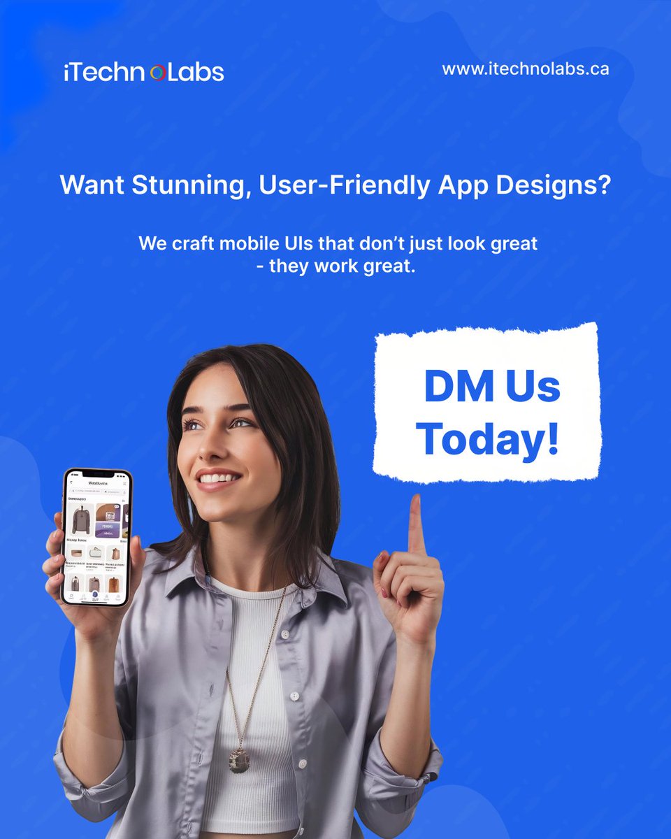 Want your app to look great and feel even better?

We’ve shared basic dos and don’ts for layout, touch, text size, and more!

📞 Get in Touch Today!
🌐 Website: itechnolabs.ca
📩 Email: business@itechnolabs.ca

#appdesign #uidesign #mobileux #techtips #startups