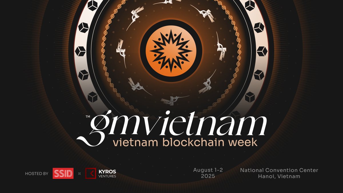GM Vietnam 2025 officially returns in Ha Noi, co-hosted by SSID and Kyros Ventures, bringing together Vietnam’s capital with the world’s leading blockchain minds 🔥

This event goes beyond a conference, marking a key milestone in the nation’s digital evolution.

🎟️ Ticket sales