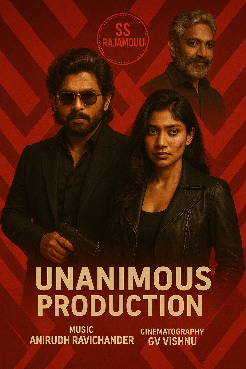 VaranasiVyshal's tweet photo. Dream project @alluarjun @Sai_Pallavi92 @ssrajamouli @UnanimousProds @anirudhofficial @gvvishnu #gangster #sifi #futureicons #international https://t.co/hbrwjf5UCK