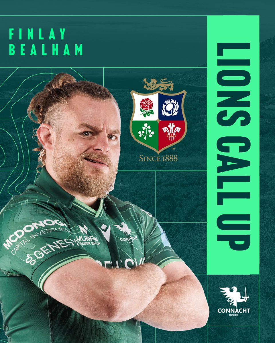 Connacht Rugby (@connachtrugby) on Twitter photo ๐
๐๐๐๐๐๐ ๐ฆ
Finlay has been called up to the <a href="/lionsofficial/">British & Irish Lions</a> squad ๐
Comhghairdeas le <a href="/FinlayBealham/">finlay bealham</a> ๐
#OneConnacht ๐
๐๐๐๐๐๐ ๐ฆ
Finlay has been called up to the <a href="/lionsofficial/">British & Irish Lions</a> squad ๐
Comhghairdeas le <a href="/FinlayBealham/">finlay bealham</a> ๐
#OneConnacht