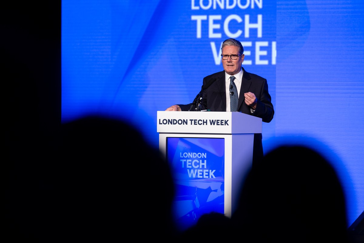 London Tech Week (@ldntechweek) on Twitter photo Prime Minister <a href="/Keir_Starmer/">Keir Starmer</a> delivered the opening address at #LondonTechWeek 2025, setting the stage for a monumental week. Prime Minister <a href="/Keir_Starmer/">Keir Starmer</a> delivered the opening address at #LondonTechWeek 2025, setting the stage for a monumental week.