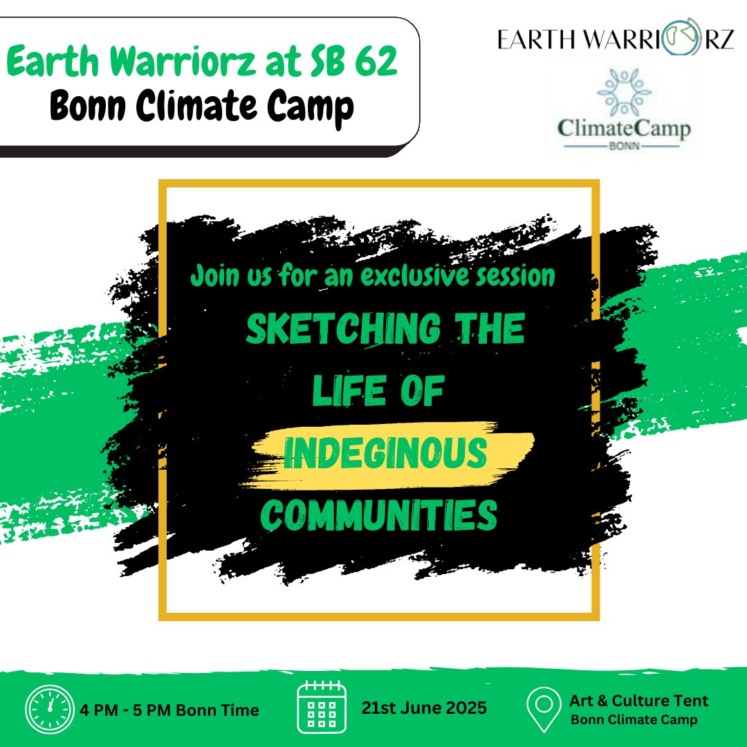 I am hosting this session at Bonn Climate Camp, if you are an indeginous youth coming for SB please DM me for speaking opportunities