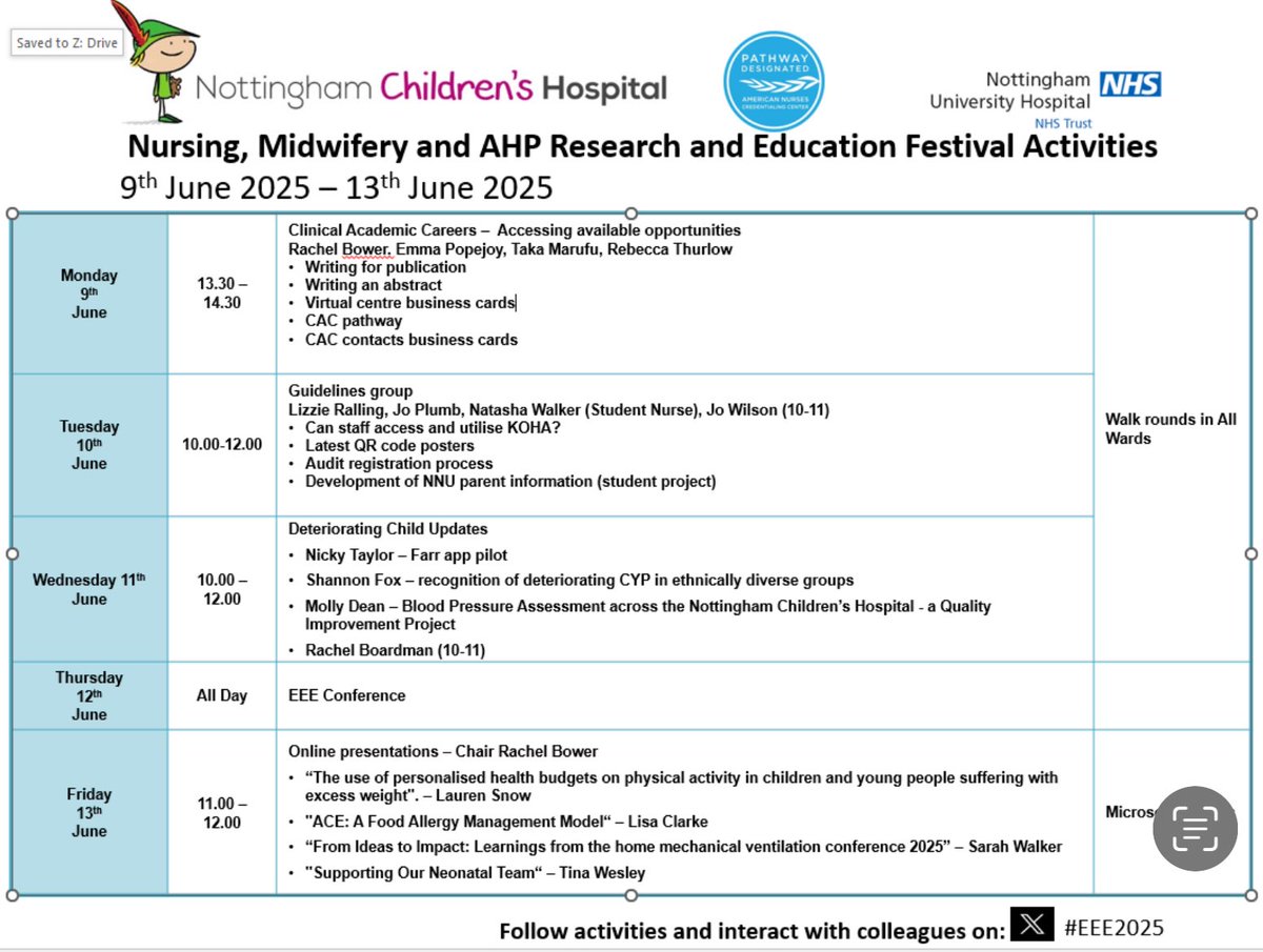 Dr Takawira Marufu RN (@takamarufu) on Twitter photo Engage, Empower & Enthuse #EEE2025. Join us for this exciting EEE week <a href="/nottmchildrens/">Nottingham Children’s Hospital and NNU</a> <a href="/nottmhospitals/">Nottingham University Hospitals</a> <a href="/NUHNeonatal/">Nottingham Centre for Newborn Care</a>. We have a full schedule of activities to inspire our teams sharing good clinical practice , knowledge… Engage, Empower & Enthuse #EEE2025. Join us for this exciting EEE week <a href="/nottmchildrens/">Nottingham Children’s Hospital and NNU</a> <a href="/nottmhospitals/">Nottingham University Hospitals</a> <a href="/NUHNeonatal/">Nottingham Centre for Newborn Care</a>. We have a full schedule of activities to inspire our teams sharing good clinical practice , knowledge…