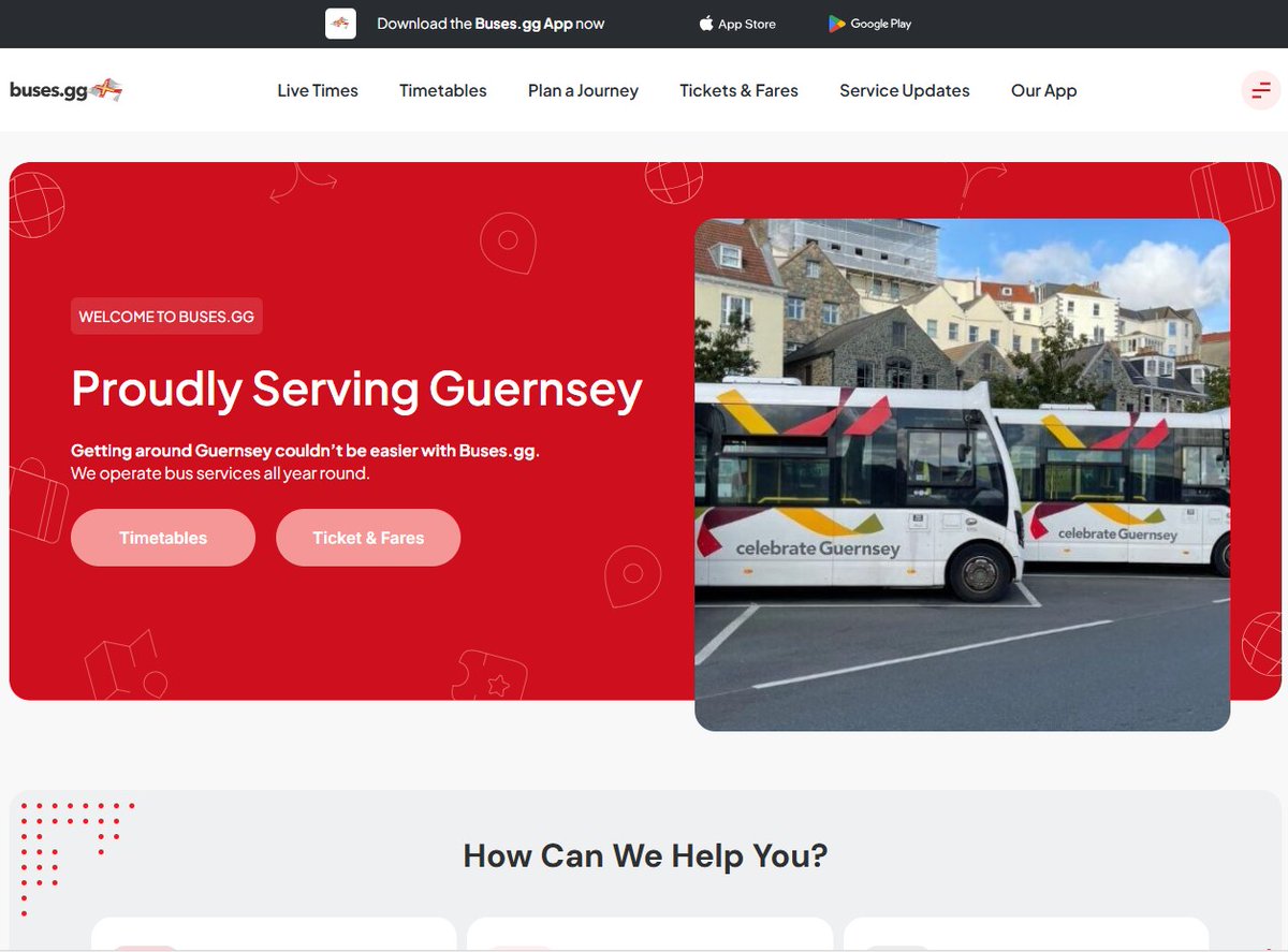 Have you explored the updated buses.gg website since it changed earlier this year? 🚍

To coincide with the smooth transition to Stagecoach, in April we launched a brand new website with bus timetables, fares and maps, as well as live bus tracking.