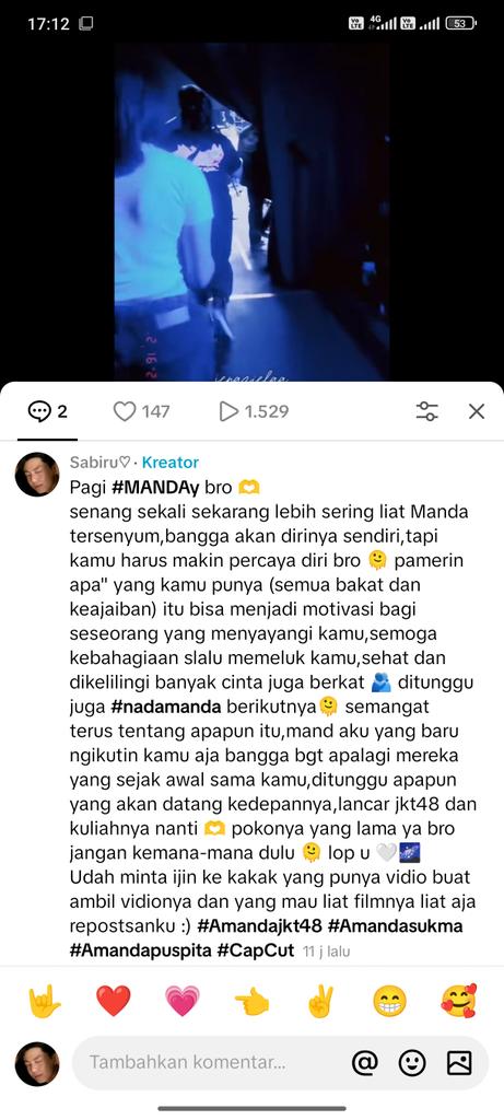 abcdefg__jklovz's tweet photo. @PS_AmandaJKT48 Btw aku baru ngomong #NadaManda  ini loh,apakah kita jodoh (nada raisha) jodoh sebagai temen Weh  hahah 🫠
Pokonya ditungguin bro 🫶🤍 https://t.co/uhRhBAI7kR