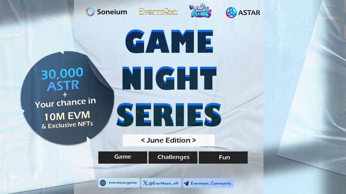 Evermoon | MOBA (@evermoon_nft) on Twitter photo 🎮 Gaming on the Rise!
Phone ready? Skills ready? Challenge accepted.
Get ready for the Game Night Series — powered by <a href="/EverMoon_nft/">Evermoon Games</a> <a href="/Soneium/">Soneium 💿</a> <a href="/AstarNetwork/">Astar Network</a>!
Each week, we’re teaming up with top Web3 platforms like <a href="/GAM3Sgg_/">GAM3S.GG</a> <a href="/GamingGridx/">GamingGrid 💎</a> <a href="/Mittaria_Origin/">Mittaria 💫</a> to bring you:
🔥 🎮 Gaming on the Rise!
Phone ready? Skills ready? Challenge accepted.
Get ready for the Game Night Series — powered by <a href="/EverMoon_nft/">Evermoon Games</a> <a href="/Soneium/">Soneium 💿</a> <a href="/AstarNetwork/">Astar Network</a>!
Each week, we’re teaming up with top Web3 platforms like <a href="/GAM3Sgg_/">GAM3S.GG</a> <a href="/GamingGridx/">GamingGrid 💎</a> <a href="/Mittaria_Origin/">Mittaria 💫</a> to bring you:
🔥