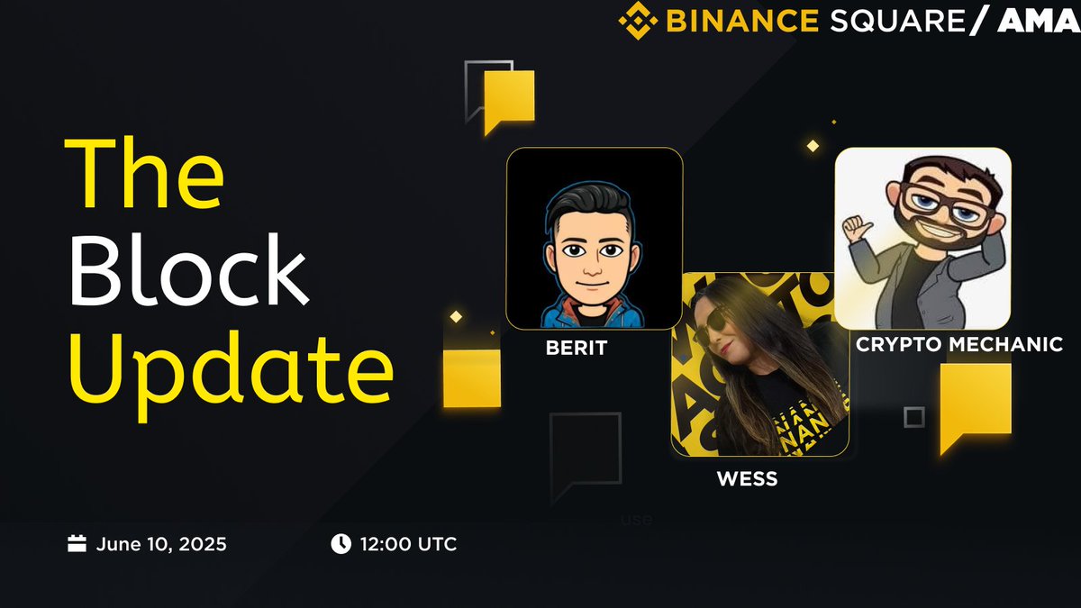 🚨 Ready to grab some exclusive <a href="/binance/">Binance</a>  swag and stay ahead of the crypto curve?

Join me, <a href="/Berit1p/">🔸BΞRIT🔸</a>  , and <a href="/CryptomechanicX/">Crypto Mechanic</a>  for a sizzling BLOCK Update 🔥

We’ll be breaking down the latest market moves and more

👉 Follow us, share this post, and join the AMA to win