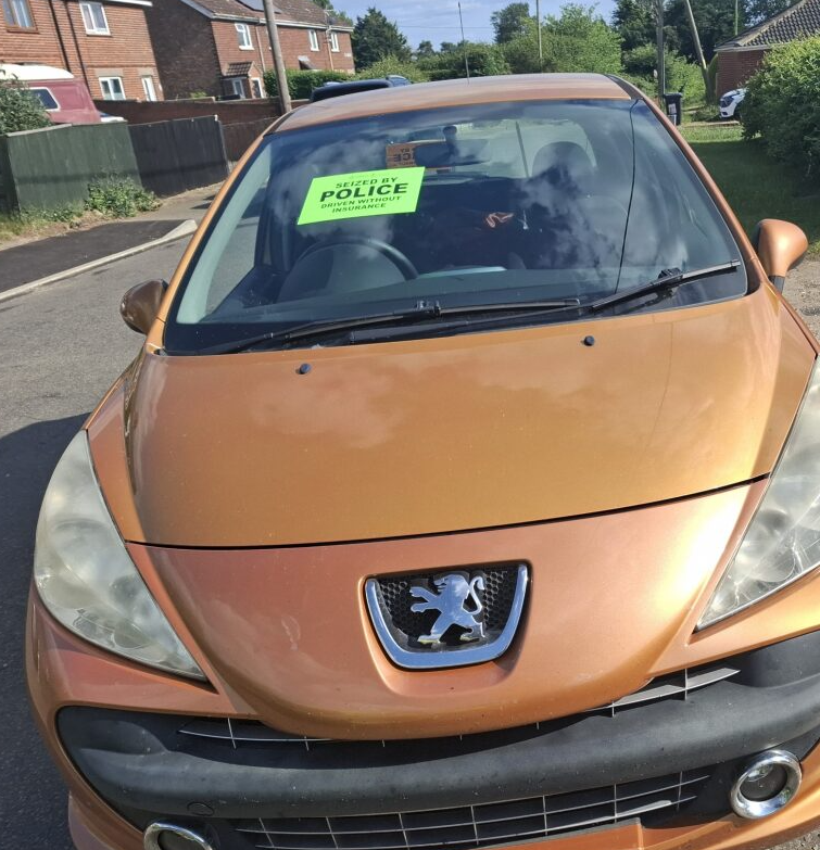NSRAPT's tweet image. Last week, the public alerted us to the poor driving of this car in Middleton, King's Lynn.
The vehicle was later located by officers and the poor driving explained by a lack of driving licence or any insurance! Vehicle seized and driver reported 🚫
