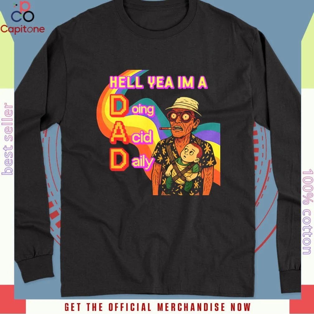 blanche76820's tweet photo. That's a bold look! Ready to show off your unique dad style? 😂 Our "Hell Yeah, I'm a Dad Doing Acid Daily" tee is perfect for weekend vibes &amp; making a statement. 🔥 Get yours today: https://t.co/5YQlI5ulOC #DadLife #UniqueStyle #Capitoneshirt https://t.co/ToG8abp6xo