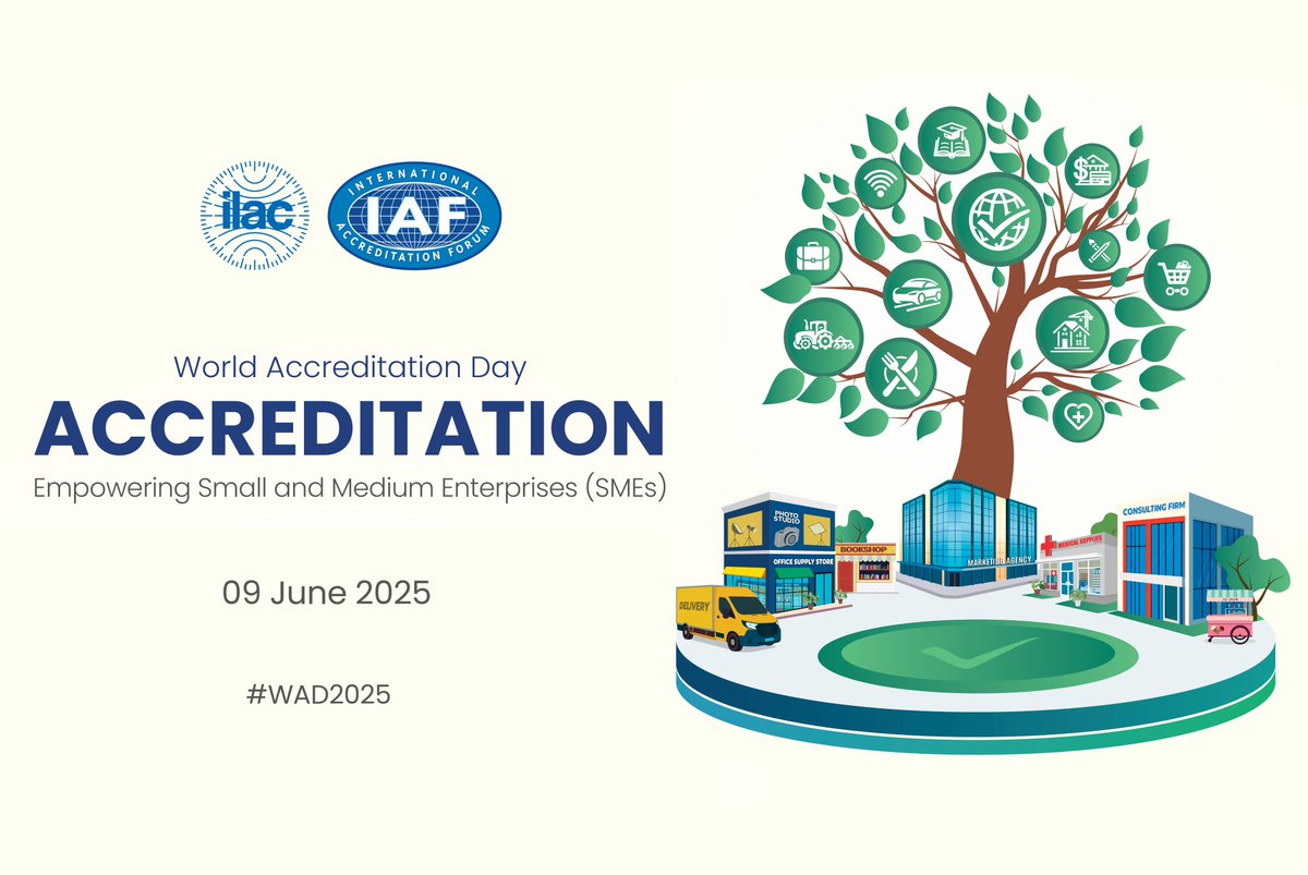 Il #WorldAccreditationDay 2025 di oggi celebra il ruolo strategico dell’#accreditamento nel rafforzare le #PMI, rendendole più competitive, sostenibili e affidabili sui mercati nazionali e internazionali. Scopri come nel video <a href="/IAF_Global/">IAF</a> /<a href="/ILAC_Official/">ILAC</a>: tinyurl.com/8rhbtvm9