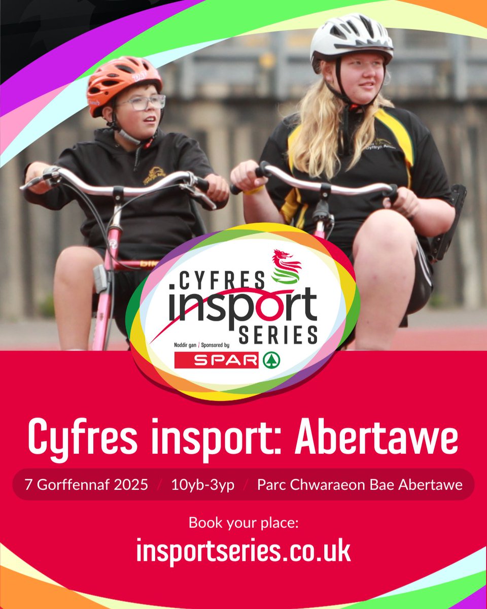 insport Series: Swansea is the Take Part event of the 2025 Para Sport Festival

➡️ insportseries.co.uk/event/insport-…

Cyfres insport: Abertawe yw digwyddiad Cymryd Rhan Gŵyl Chwaraeon Para 2025

➡️ insportseries.co.uk/event/insport-…