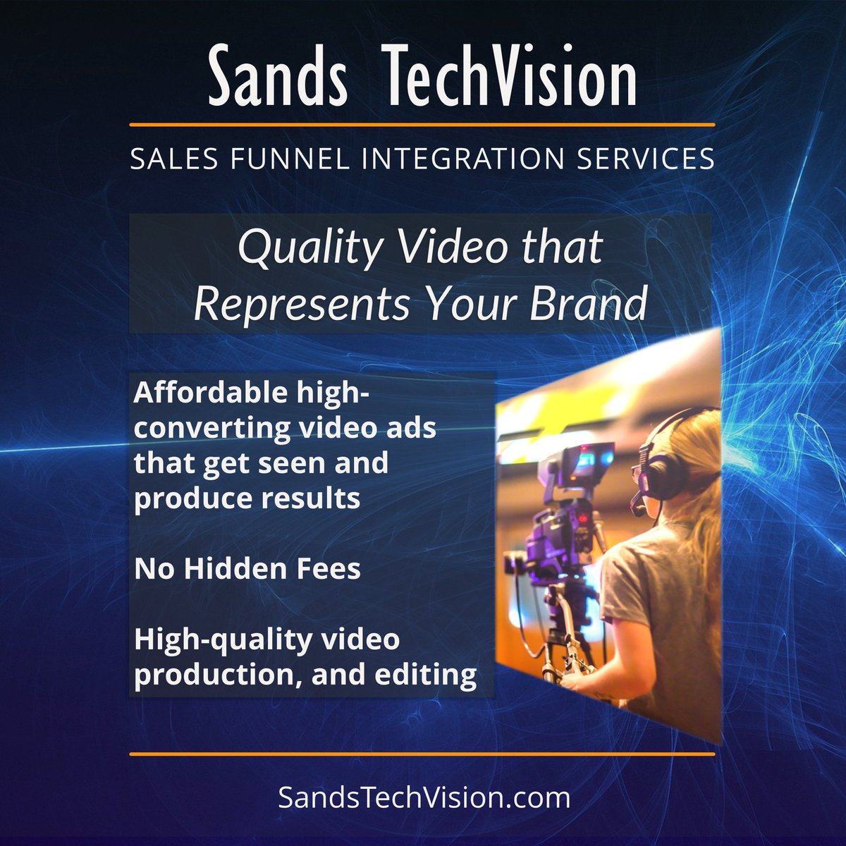 Quality Video that Represents Your Brand 
Learn More: 👉 sandstechvision.com/learnmore/soci… 👈