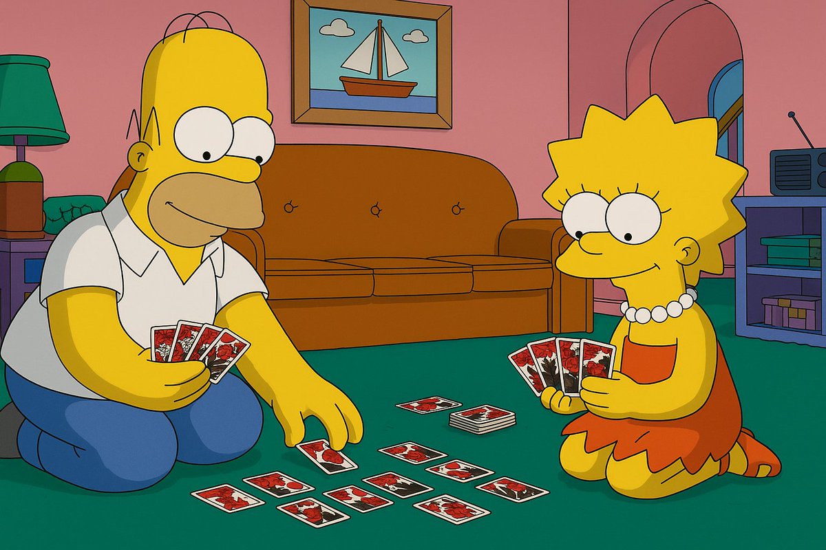 📚 Wisdom vs. Waffles. Lisa plays to win. Homer just wants donuts. $HANAFUDA — a family chain affair. 

#HANAFUDA #Solana #SimpsonsMeme