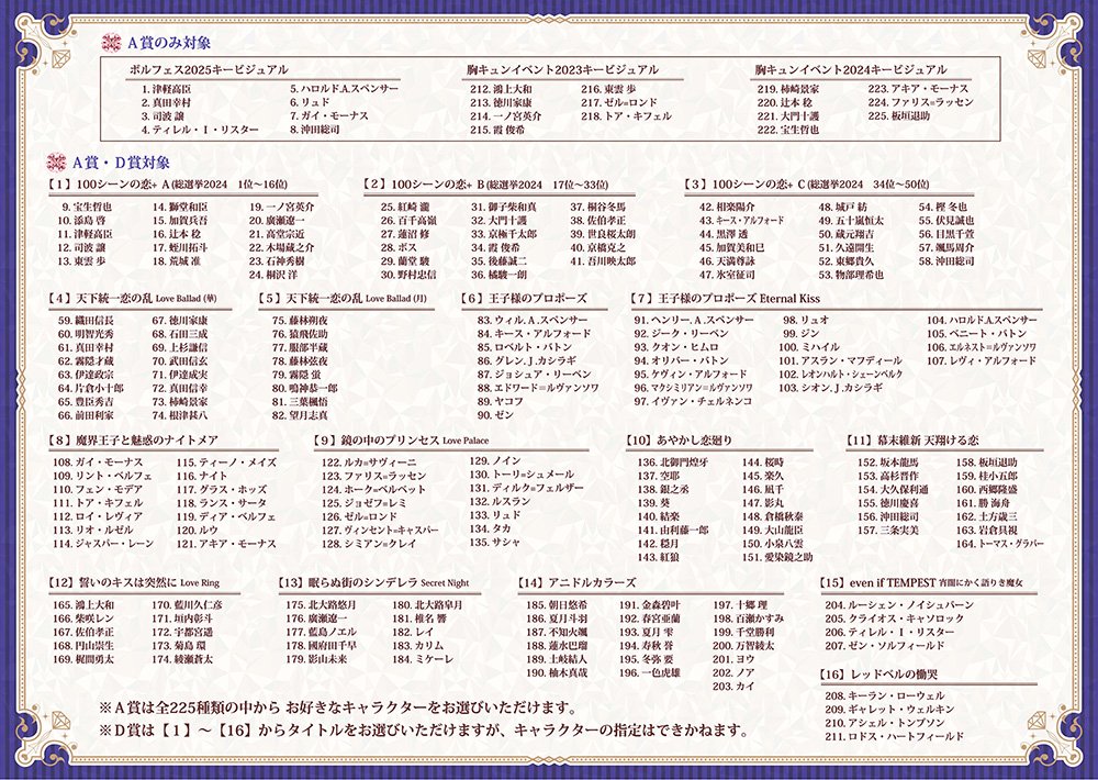 ボルフェス 2025 B賞 ハロルド ボルフェス 2025 B賞 ハロルド（ボルフェス＆胸キュンイベ☆公式