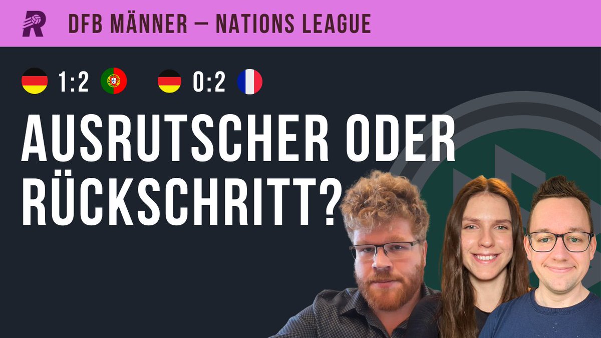 Rasenfunk (@rasenfunk) on Twitter photo Lag es wirklich nur an Ausfällen und Pech, dass Nagelsmanns Team zweimal verloren hat? <a href="/MartinRafelt/">Martin Rafelt</a> und <a href="/kalorineki/">Karoline Kipper</a> über zweifelhafte Mannorientierung, Probleme im Offensivspiel und einen Spieler, der sich in die Startelf gespielt haben könnte: rasenfunk.de/nationalteams/…
#dfb Lag es wirklich nur an Ausfällen und Pech, dass Nagelsmanns Team zweimal verloren hat? <a href="/MartinRafelt/">Martin Rafelt</a> und <a href="/kalorineki/">Karoline Kipper</a> über zweifelhafte Mannorientierung, Probleme im Offensivspiel und einen Spieler, der sich in die Startelf gespielt haben könnte: rasenfunk.de/nationalteams/…
#dfb