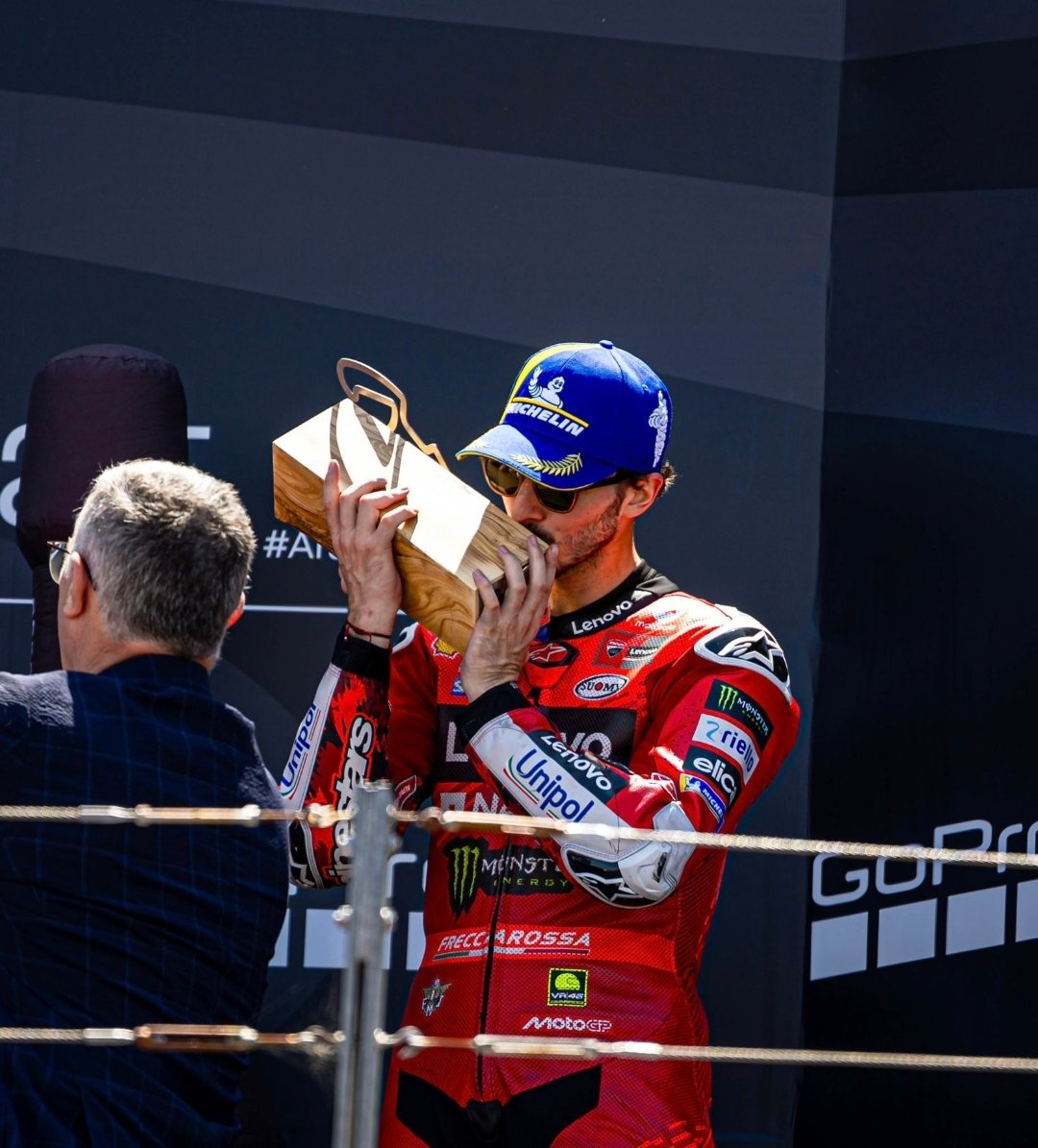 Congratulations, <a href="/PeccoBagnaia/">Pecco Bagnaia</a>! Fantastic result! Your synergy with the <a href="/ducaticorse/">Ducati Corse</a> GP25 is on another level. True champions shine with pure talent. Can't wait to see you in action at <a href="/MugelloCircuit/">Mugello Circuit</a>, streaming live on <a href="/Streamr_TV/">StreamrTV</a>!