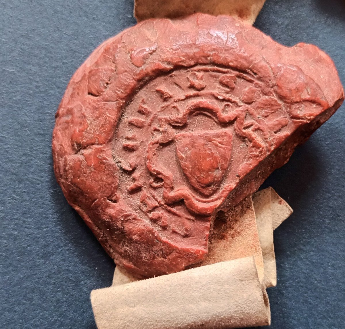 Dr Patrick McDonagh (@pmcdonagh7) on Twitter photo The seal of the office of the mayor of Waterford with a counterseal (on the back of the seal) attached to a deed from 1433 at <a href="/NLIreland/">National Library of Ireland</a> The seal of the office of the mayor of Waterford with a counterseal (on the back of the seal) attached to a deed from 1433 at <a href="/NLIreland/">National Library of Ireland</a>