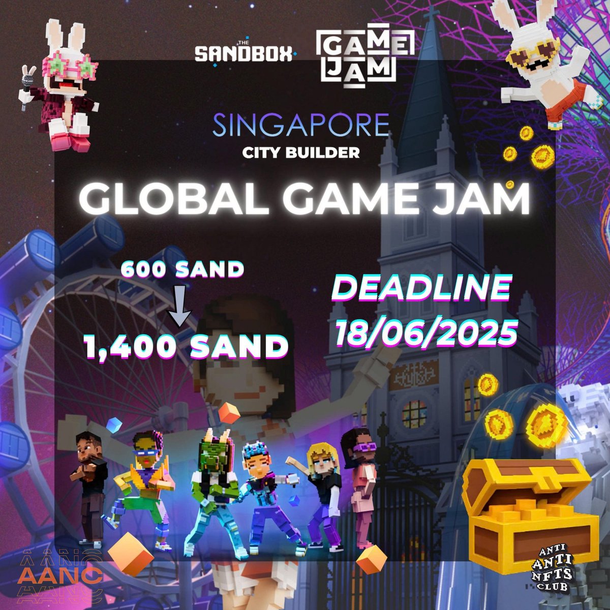 AANC Research 🪬 (@aanc_research) on Twitter photo 🔥 The Sandbox VN Buff Cực Gắt: 1,400 $SAND Cho Game Jam 2025!
Đừng để ý tưởng nằm yên trong file.
Global Game Jam 2025 đã khởi động rực lửa khắp Đông Nam Á và The Sandbox Vietnam (<a href="/SandboxVietnam/">The Sandbox Vietnam🇻🇳 🦖 🥚</a>) chơi lớn thật sự nâng giải thưởng cho đội Việt từ 600 ➜ 🔥 The Sandbox VN Buff Cực Gắt: 1,400 $SAND Cho Game Jam 2025!
Đừng để ý tưởng nằm yên trong file.
Global Game Jam 2025 đã khởi động rực lửa khắp Đông Nam Á và The Sandbox Vietnam (<a href="/SandboxVietnam/">The Sandbox Vietnam🇻🇳 🦖 🥚</a>) chơi lớn thật sự nâng giải thưởng cho đội Việt từ 600 ➜