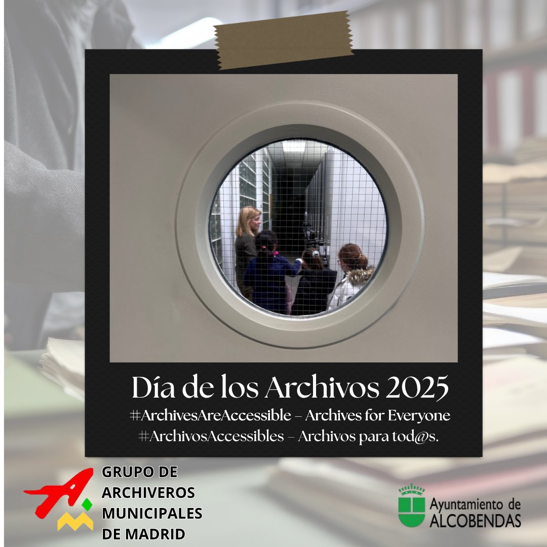 SEMANA INTERNACIONAL DE ARCHIVOS 2025: 
Celebramos el #díainternacionaldelosarchivos #iaw2025, con imágenes enviadas por algunos de nuestros miembros. #ARCHIVOSACCESIBLES  ARCHIVOS PARA TOD@S
Fotos envidas por el Archivo Municipal de #Alcobendas