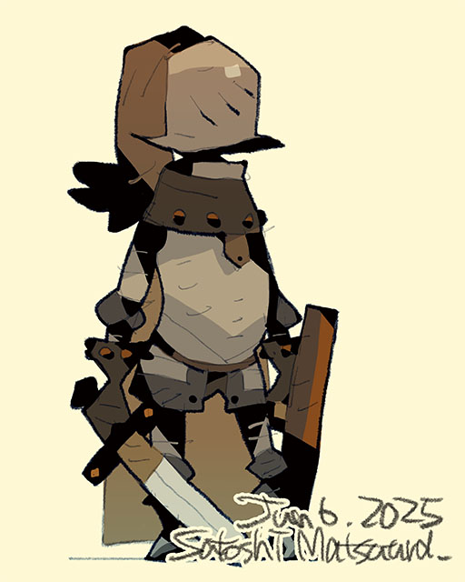 hiziri_pro's tweet image. Desert soldier.
I've posted a new illustration to my Patreon! Full size JPG, PSD and video files can be downloaded according to the amount of support. patreon.com/satoshi_matsuu…
#creaturedesign