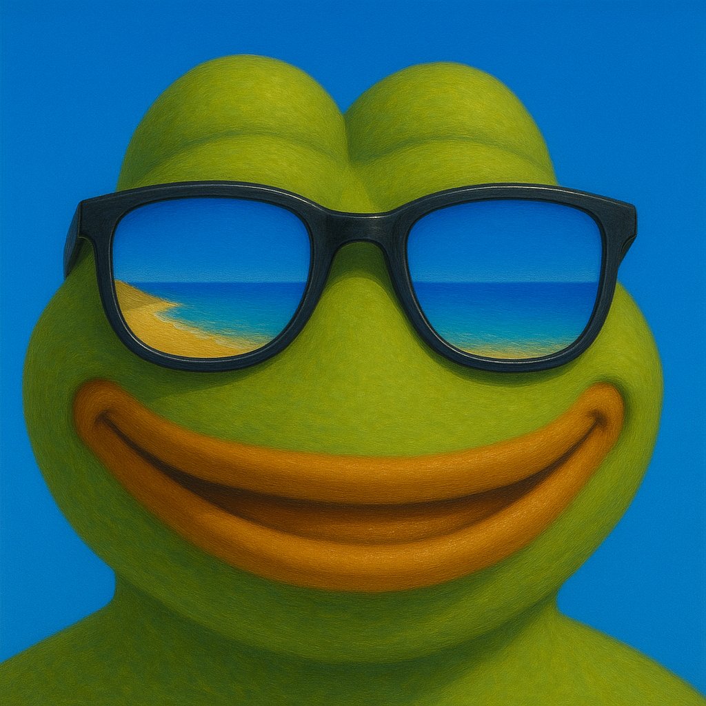 MisterPente's tweet photo. All Pepe Sees Is Blue 🔵

“For 69 sunny days, I tasted the endless blues of each island, felt salt in my veins, and let time drift away. Until the next tide,”
Pepe

Supply: 69
Price: 0.0069 ETH

Presale opens Thu, 5:00 AM 
Public sale opens Fri, 5:00 AM

Owners of my previous collections on @foundation and @rodeodotclub are eligible for the presale. 

Are you eligible? Check below👇