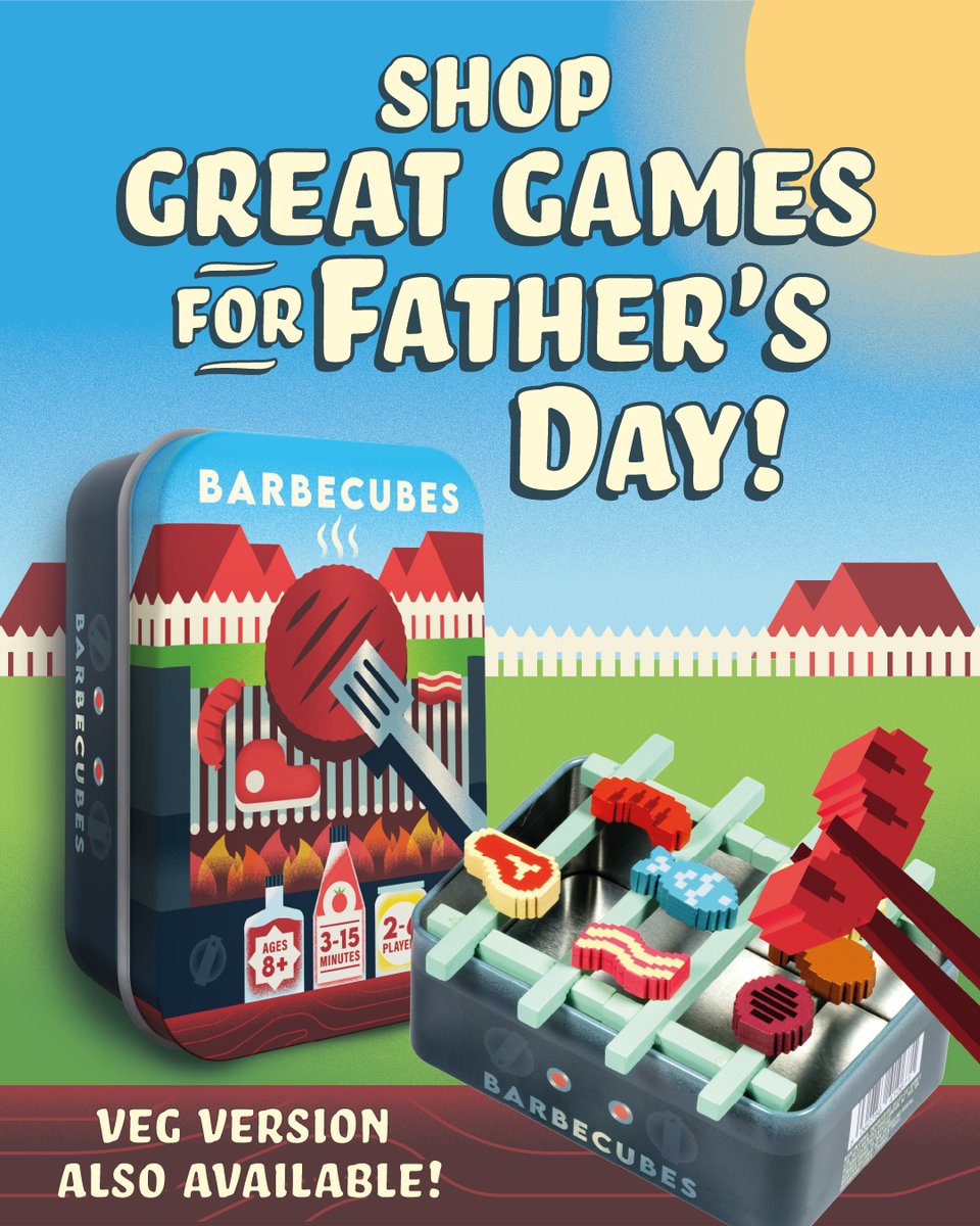 Father's Day is just around the corner and our dads deserve more than socks! 🧦 Give him the gift of the grill and shop with us now for 5% off Barbecubes (and the Veg version) with the promo code below! 👇🔥 UK only.

FATHERSDAYBBQ

alleycatgames.com/product-page/b…

🌞🥩🌽
