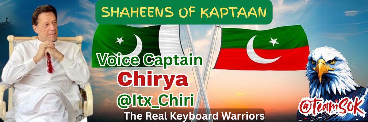 We are Delighted and proud to announce Ms. <a href="/Itx_Chiri/">𝐶𝒉𝑖𝑟𝑦𝑎ᚐდ</a> 
as voice captain of the <a href="/TeamS0K/">Shaheens of Kaptaan</a>.

We wish you all the Best in the future.  
Hope she will use her skills for the betterment of team &amp; will take team to heights of new level.

Congratulations &amp; Wish you Best of Luck!