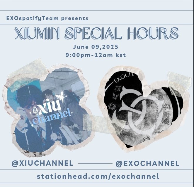 Tonight, we’re tuning into something special.
It’s XIUpecial Hours, hosted by <a href="/EXOspotifyTeam/">EXOchannel</a> on EXOchannel via <a href="/stationhead/">STATIONHEAD</a> 🎧
Set the mood. Hit the link. Be there.
🔗 stationhead.com/exochannel

#XIUMIN #시우민 <a href="/XIUMIN_INB100/">XIUMIN_official</a> <a href="/weareoneEXO/">EXO</a>