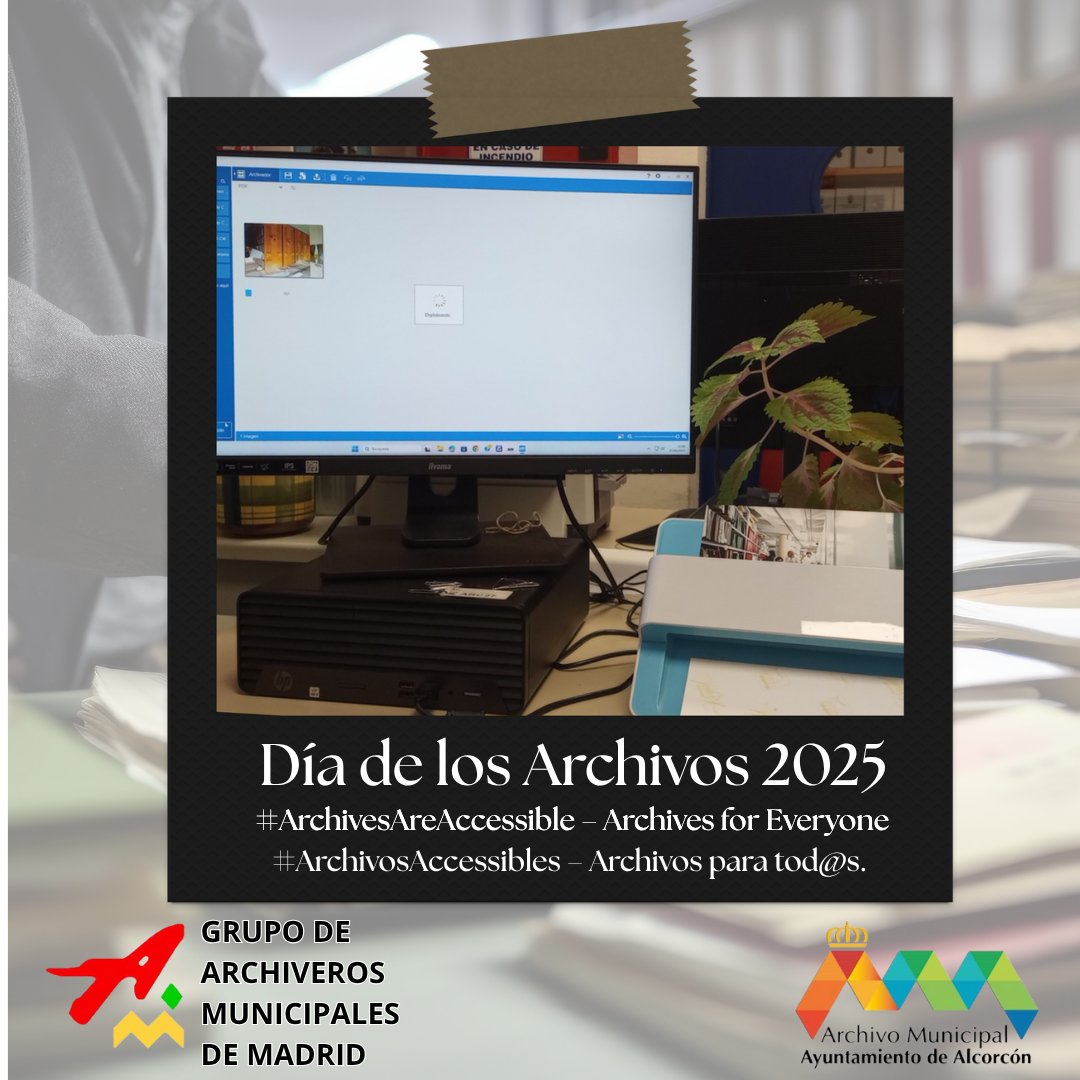 SEMANA INTERNACIONAL DE ARCHIVOS 2025: 
Celebramos el #díainternacionaldelosarchivos #iaw2025, con imágenes enviadas por algunos de nuestros miembros. #ARCHIVOSACCESIBLES  ARCHIVOS PARA TOD@S
Fotos envidas por el Archivo Municipal de #alcorcón