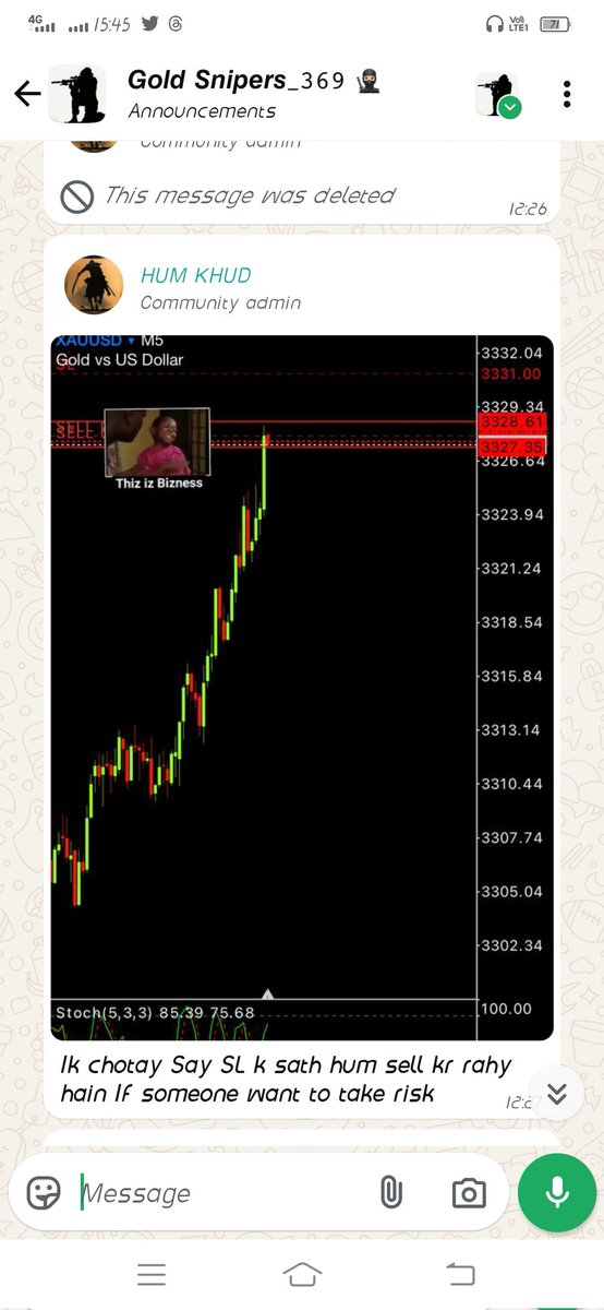 Gold Running 200 pips In sells Allahamd o lillah-
#Everyone #HIGHLIGHT 
#Gold #Mr_369
Join our group if u r trading in Gold market 
chat.whatsapp.com/DF3fzBt3MXM4BB…
