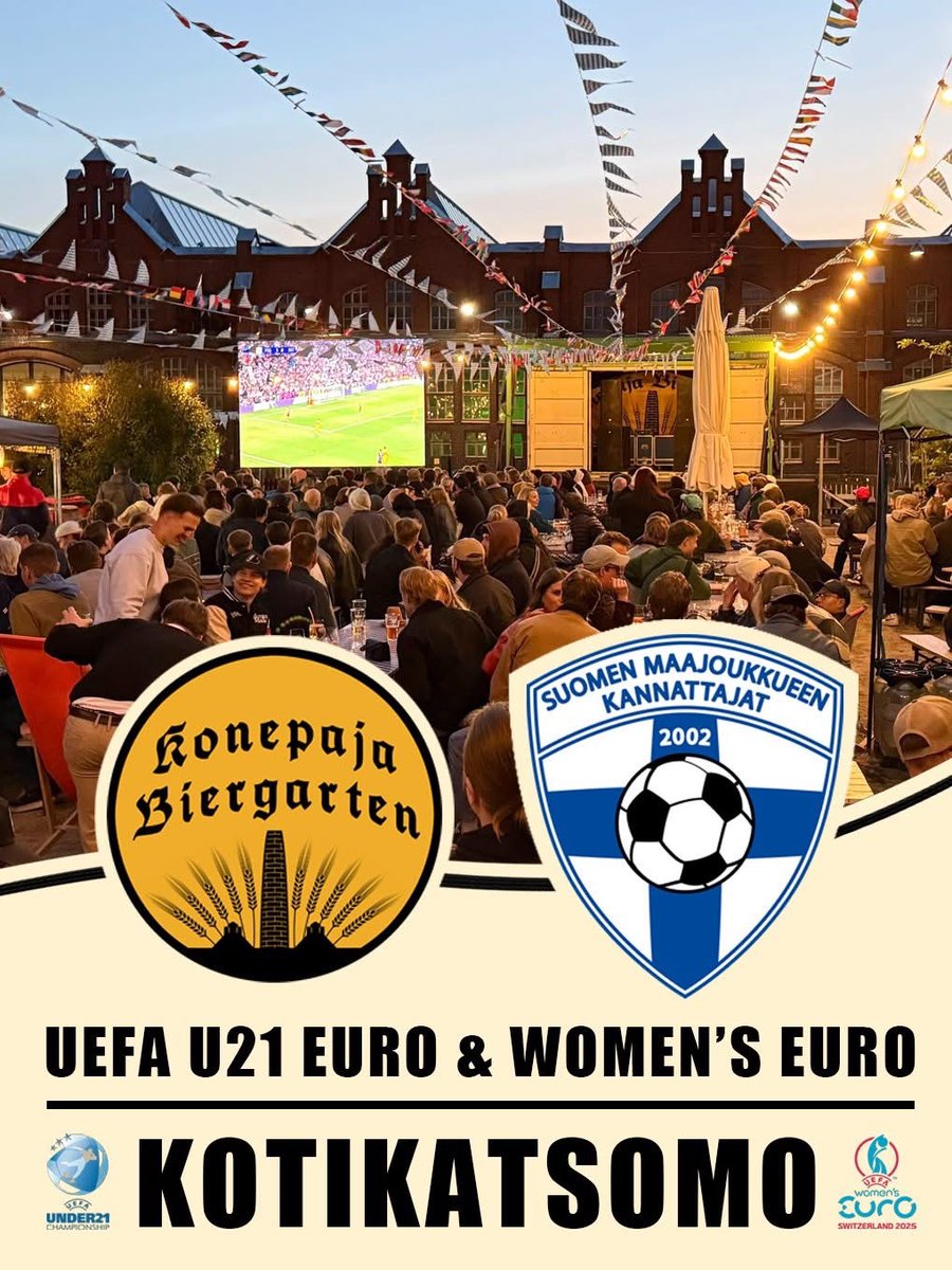 SMJK:n kotikatsomona ja uutena yhteistyökumppanina U21- sekä Naisten EM-kisoissa toimii Konepaja Biergarten (Bruno Granholminkuja 1, Hki). Kaikki Suomen pelit jättiscreeniltä! 

Jäsenedut ovat voimassa koko kisojen ajan (11.6.-27.7.) ja edut tulevat näkyviin SMJK:n jäsenkortille.