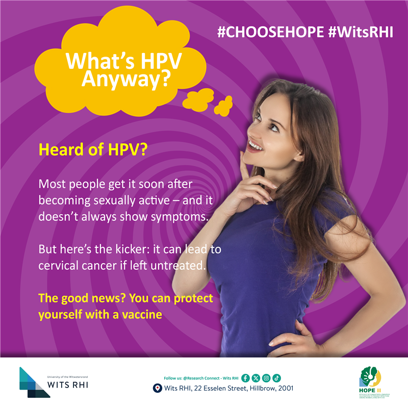 #HealthMattersMonday Heard of #HPV? It’s a common STI that can lead to cancer but it’s preventable. Get informed. Get protected.
#HPVawareness #PreventHPV #VaccinesSaveLives #ChooseHope