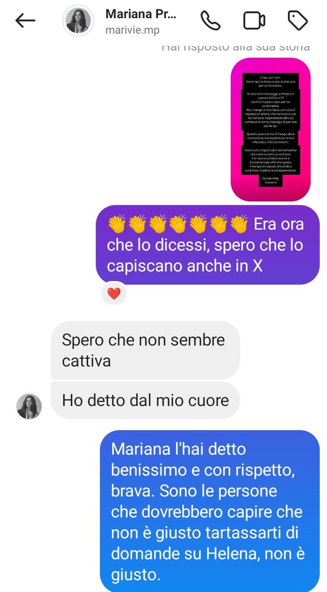 Era ora che lo dicessi <a href="/mariana9prestes/">MariVie ✨</a> 
Spero che anche qui in X lo capiscano!!!

Dovete finirla di stressare le persone sotto i suoi post, tweet, idem nelle dirette... 3000 domande su Helena... Siete PESANTI!!!

#marianes #heleners #helevier
