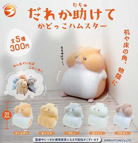 『だれか助けて かどっこハムスター』7月発売予定。
机や床の角、物陰に 
gacha.o0o0.jp/gp/archives/38…