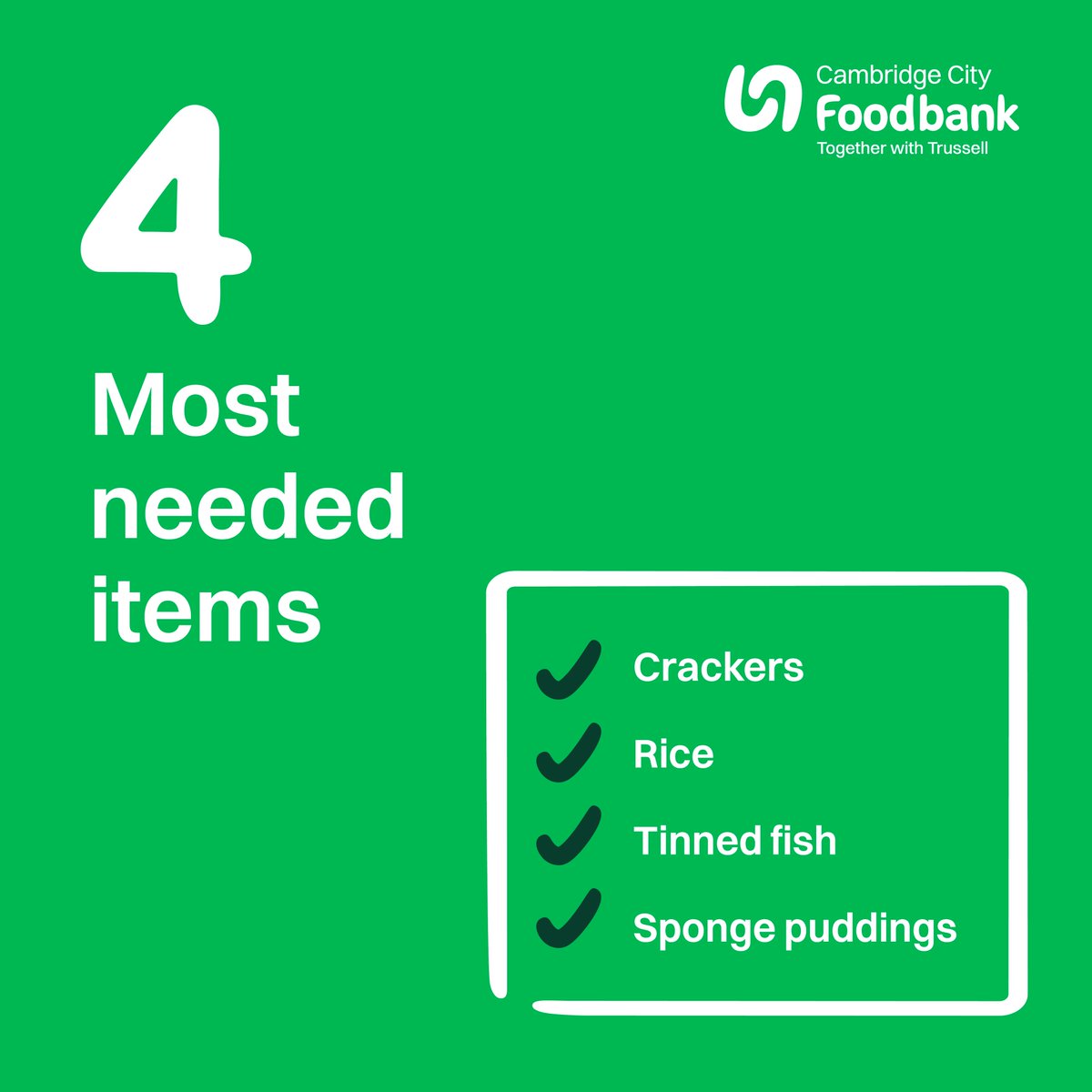 No child should ever face hunger❌

Yet, across the past 12 months, @Trussell food banks issued over one million emergency food parcels to children.

Every donation helps people facing hunger. To learn more, visit: cambridgecity.foodbank.org.uk/donate

#Cambridge #Foodbank